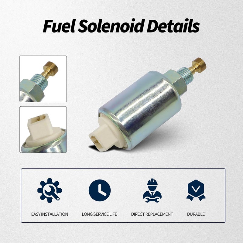 OXCANO Carburetor Fuel Solenoid Replacement for 699915 499161 799728 794572 496592 498231 695423 699916 699878 796109 Nikki Carb Solenoid Replacement for Craftsman John Deere Lawn Mower, Tractors, Generators - Image 3